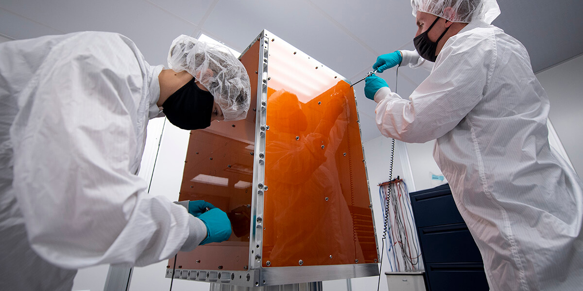 Cadets working on FalconSat