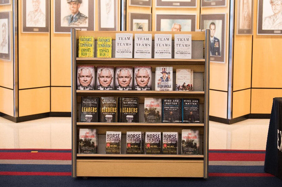 Many of our speakers were published authors. AAFES held a book-sale and book-signing opportunities for our guests.