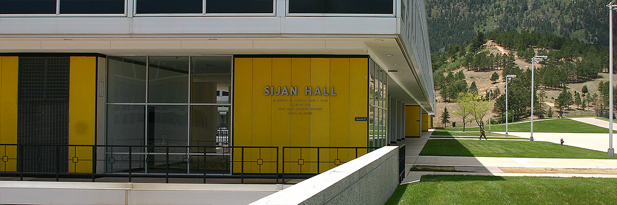 Exterior of Sijan Hall.