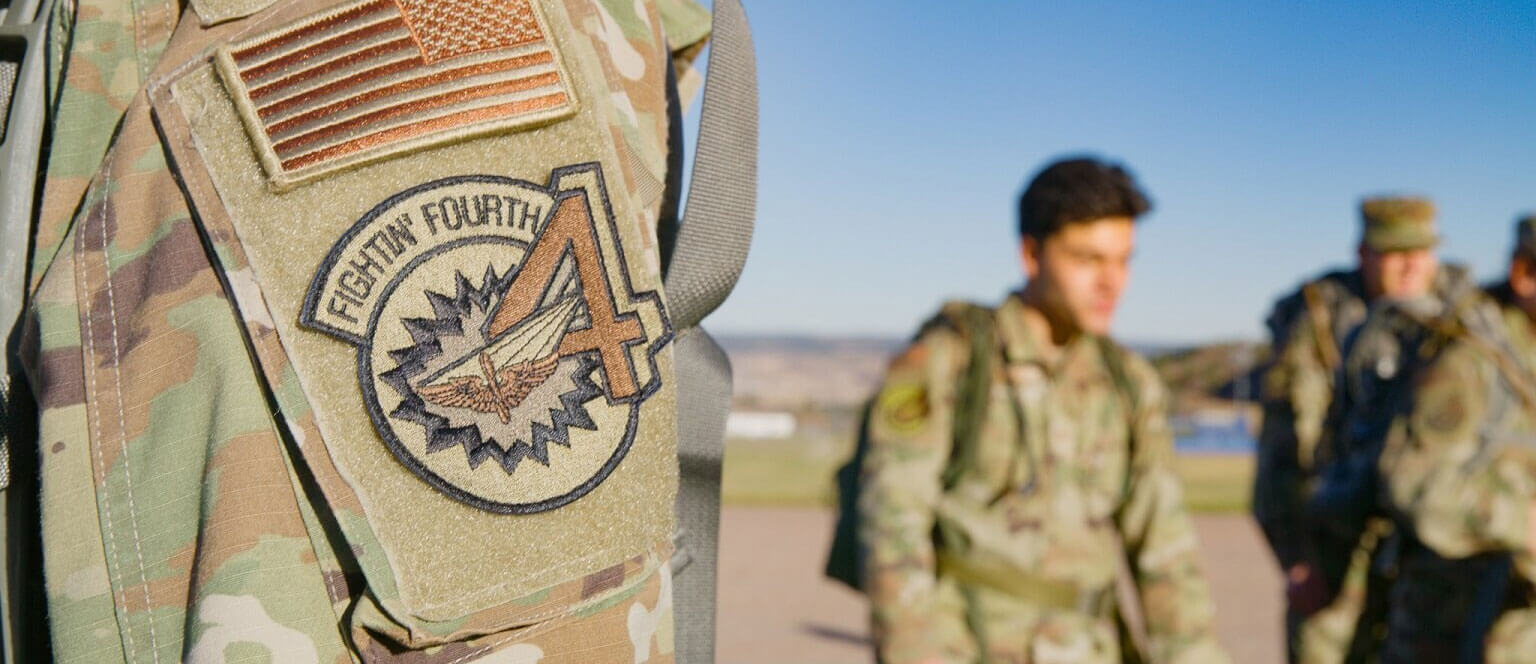 Cadet squadron patch, Fightin' Fourth.