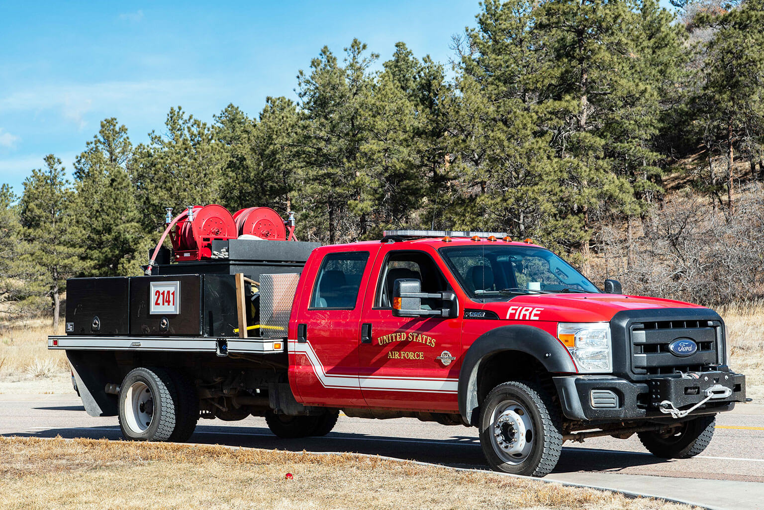 Fire Station 1 is responding to the West Monument Creek Fire.