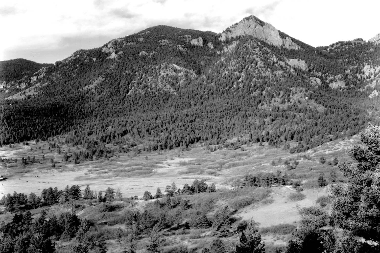 Renowned photographer Ansel Adams was commissioned by architects Skidmore, Owings and Merrill to photograph the site chosen for the newly-founded U.S. Air Force Academy.