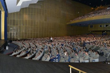 Gen. David Goldfein on stage