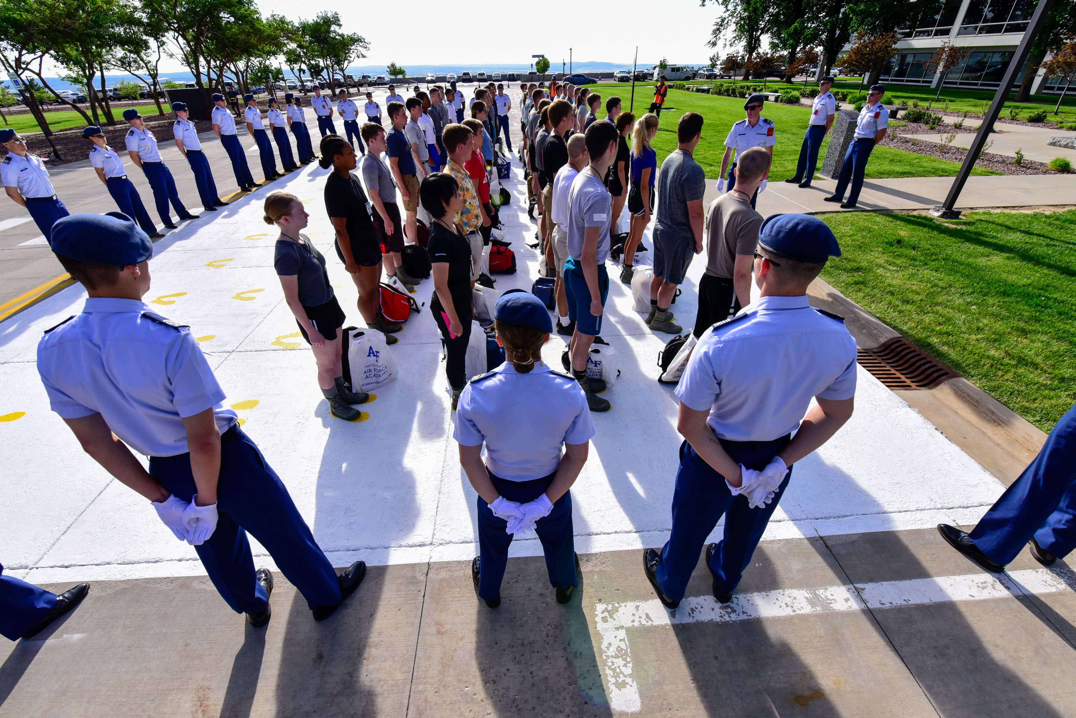 Cadets in processing