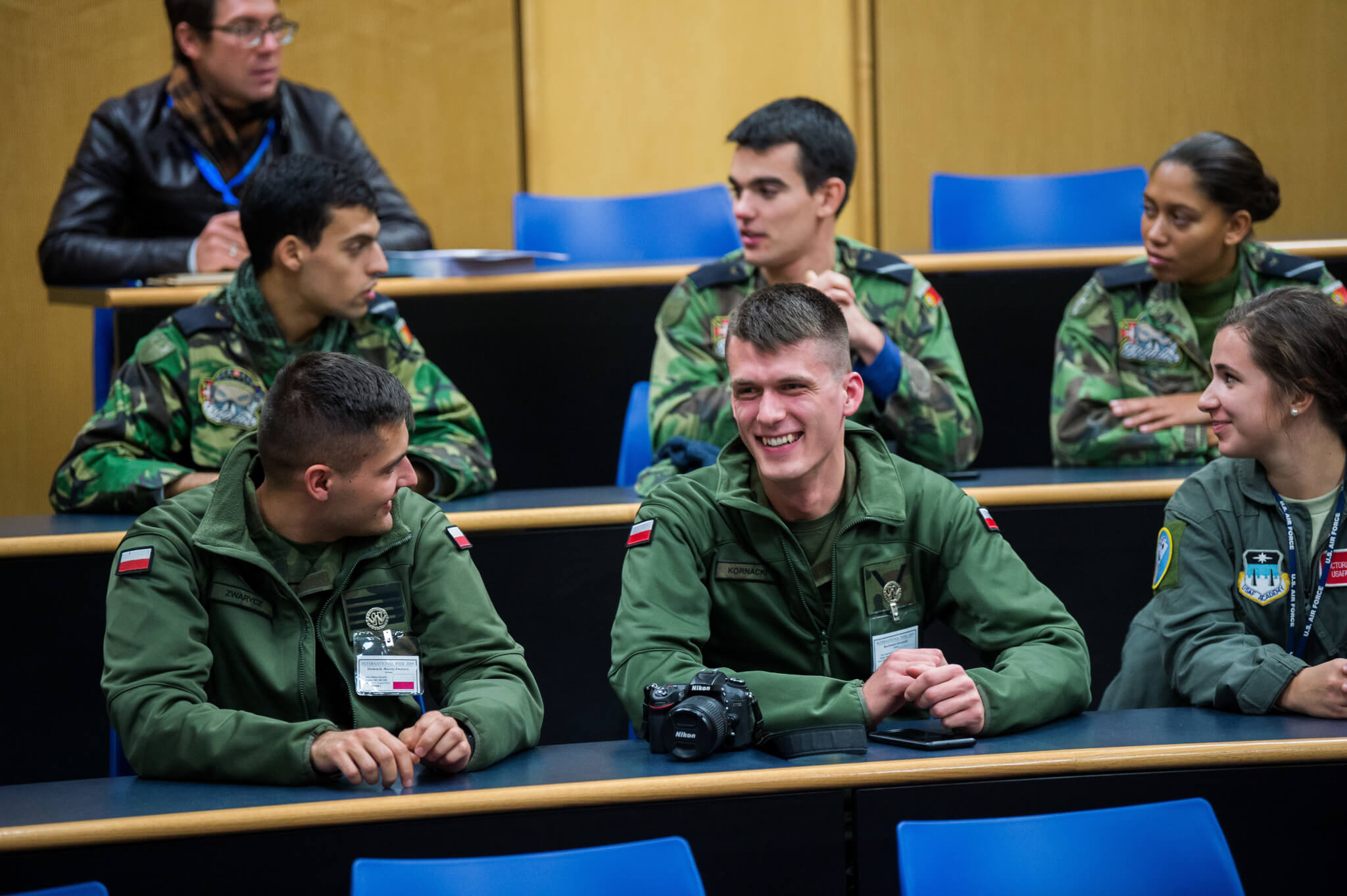 cadets during one of several regional seminars during International Week
