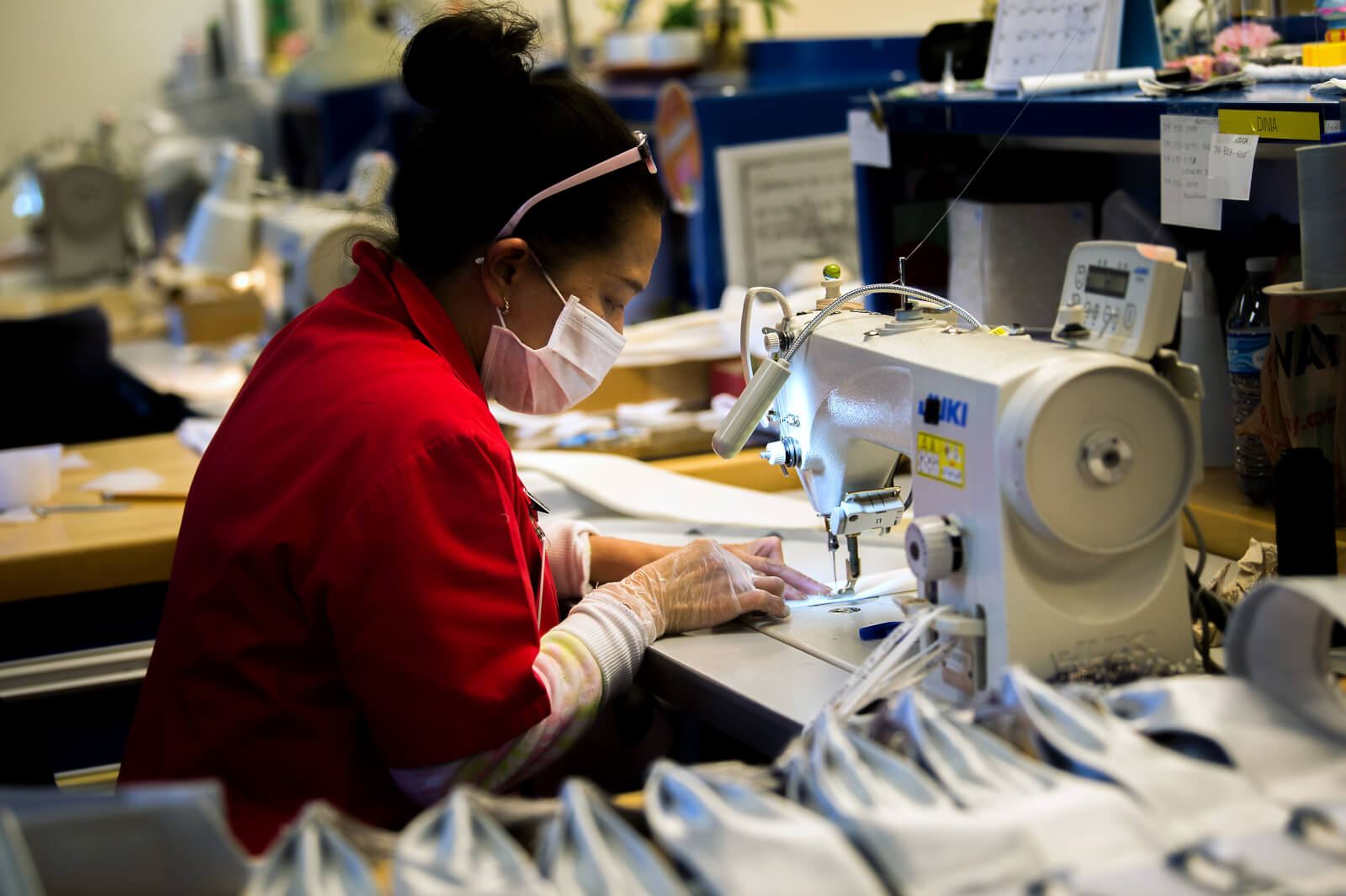 Academy tailors make masks for cadets