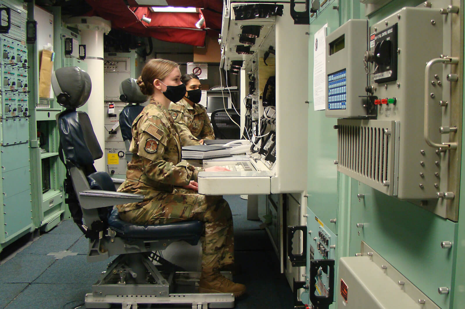 1st Lt. Taylor Tonnies, 742nd Missile Squadron operator, Minot Air Force Base, North Dakota