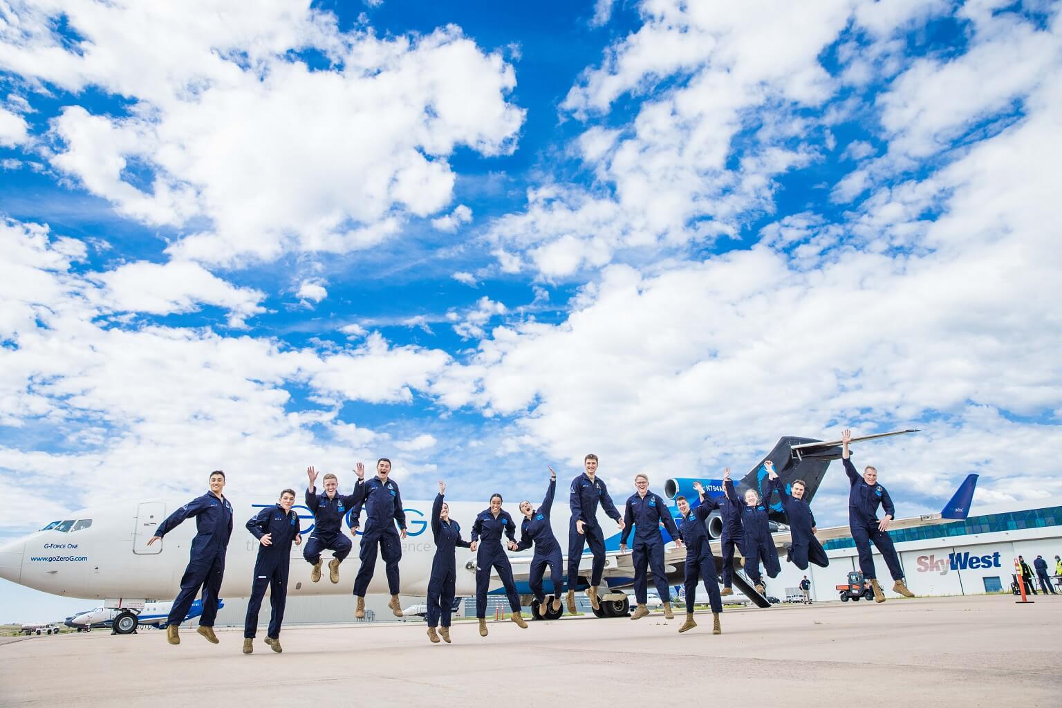 Azimuth students jump on the flightline at the Colorado Springs Catalyst