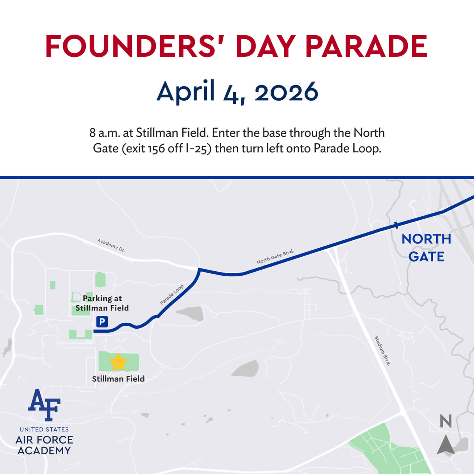 2026 Founders Day Traffic Map