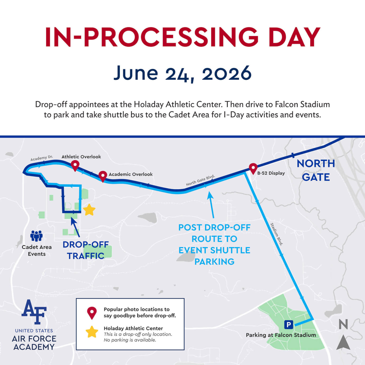 2026 In-processing Day Traffic Map