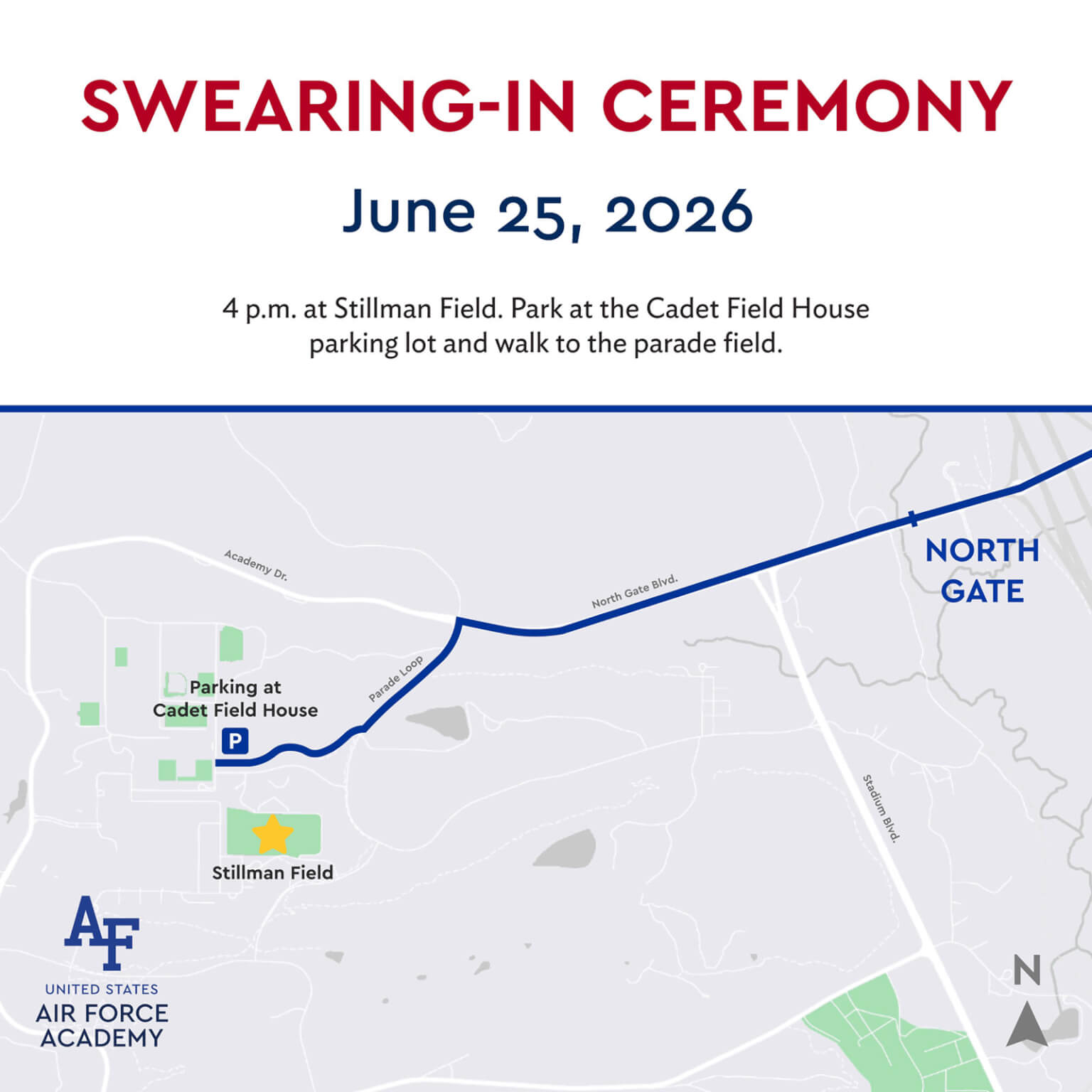 2026 Swearing-In Ceremony Day Traffic Map