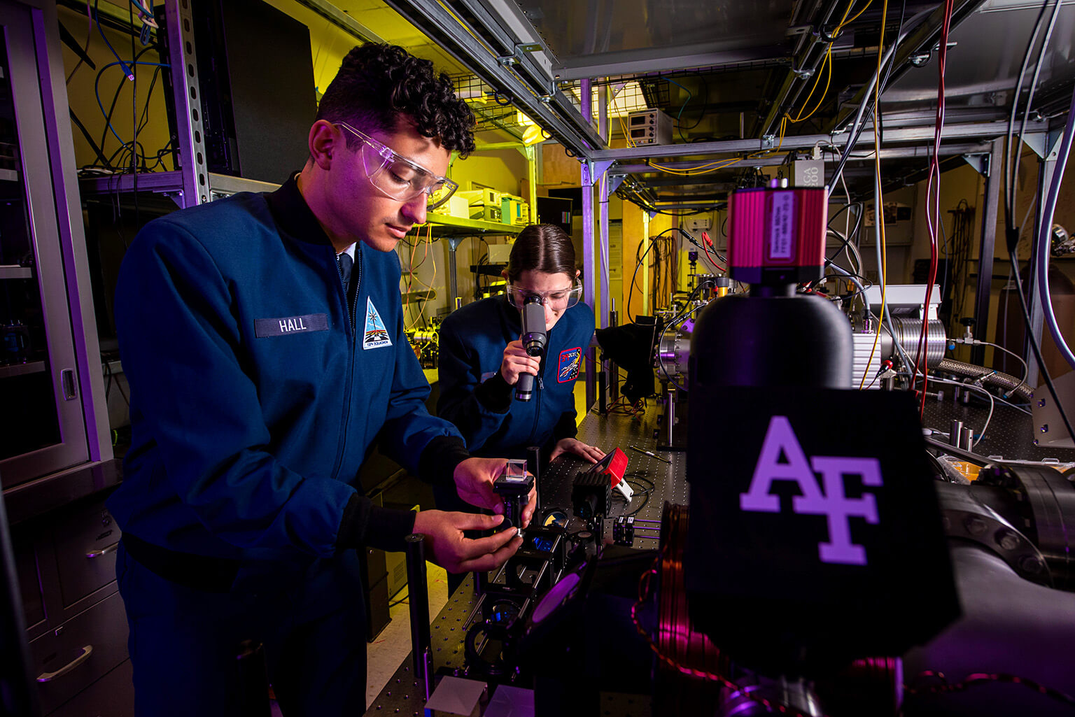 Cadets doing research