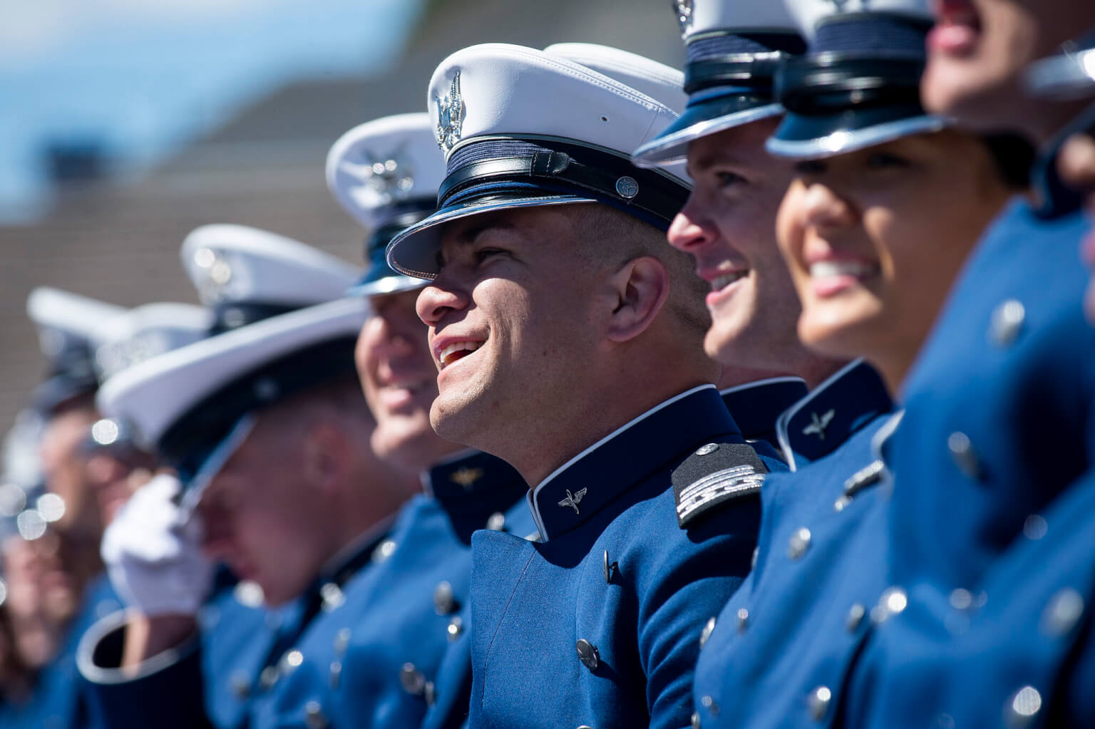 line of cadets, Class of 2022 scholarship recipients 