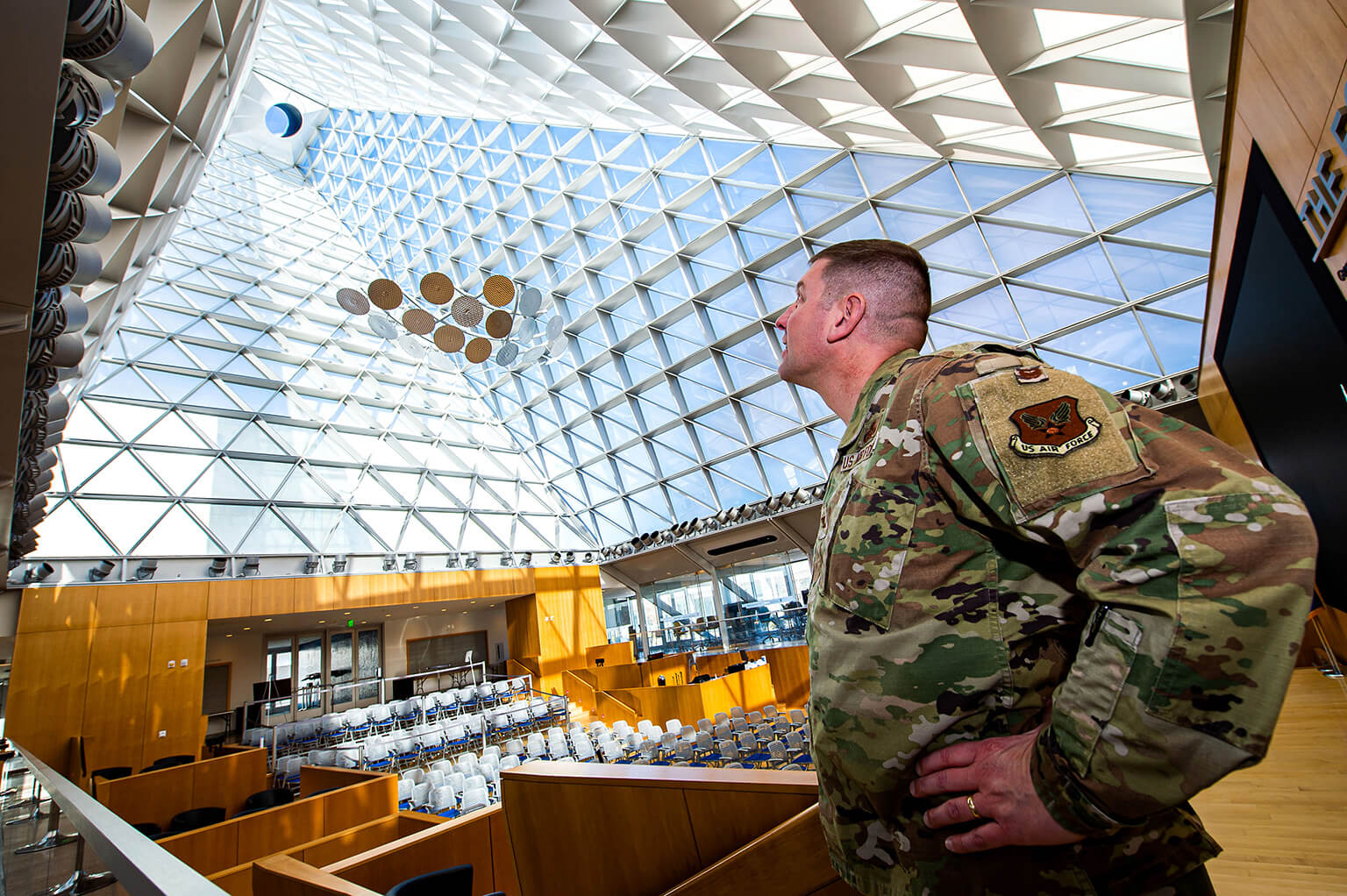 Col. Kurt Wendt, the Center for Character and Leadership Development director at the U.S. Air Force Academy, looks in the direction of the North Star at the U.S. Air Force Academy