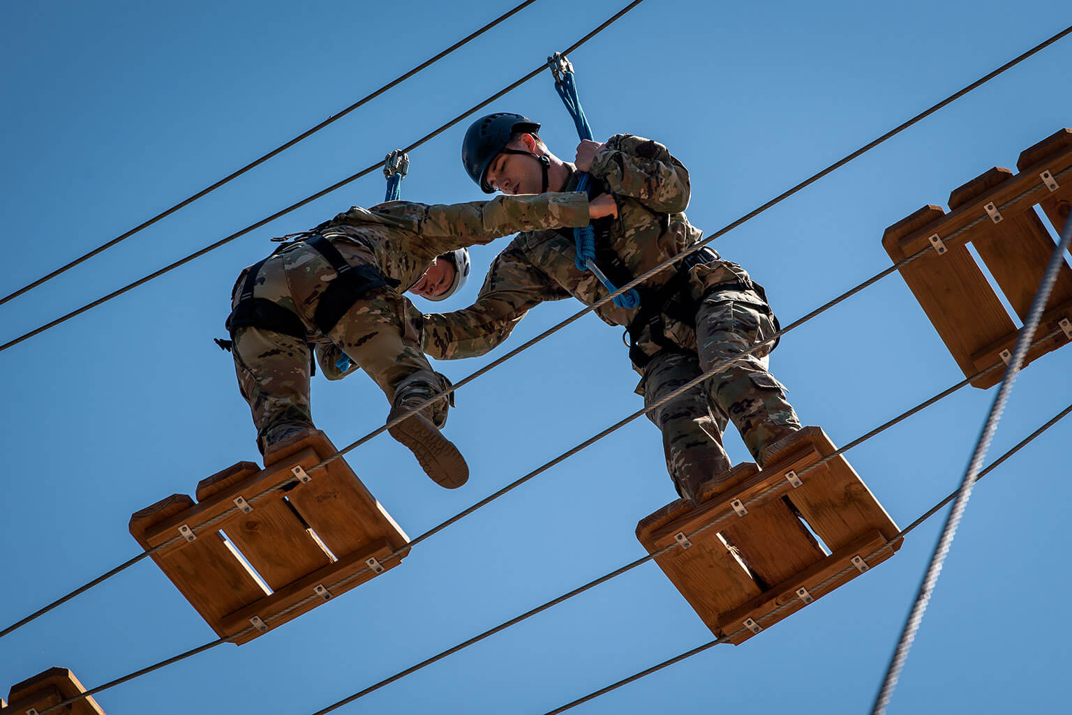 Cadets at Outdoor Leadership Complex