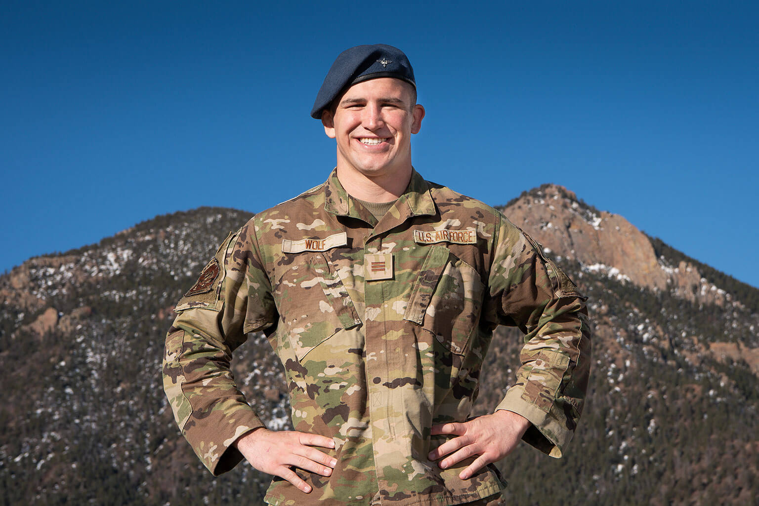 Cadet 1st Class Sam Wolf will graduate this summer and attend pilot training.