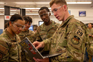Cadets develop critical thinking skills during engineering lab