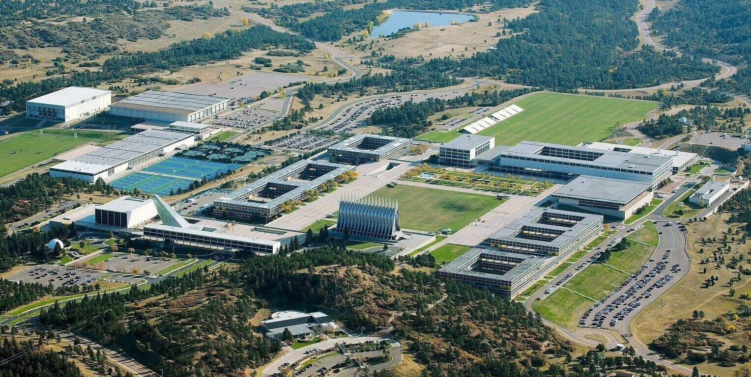 View of Air Force Academy from Eagles Peak