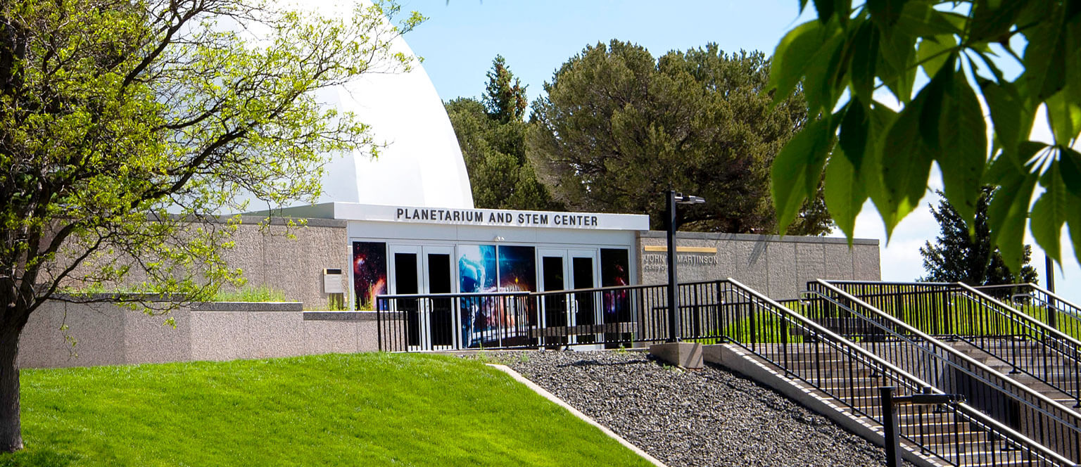 Entrance to
  the U.S. Air Force Academy Planetarium and STEM Center.