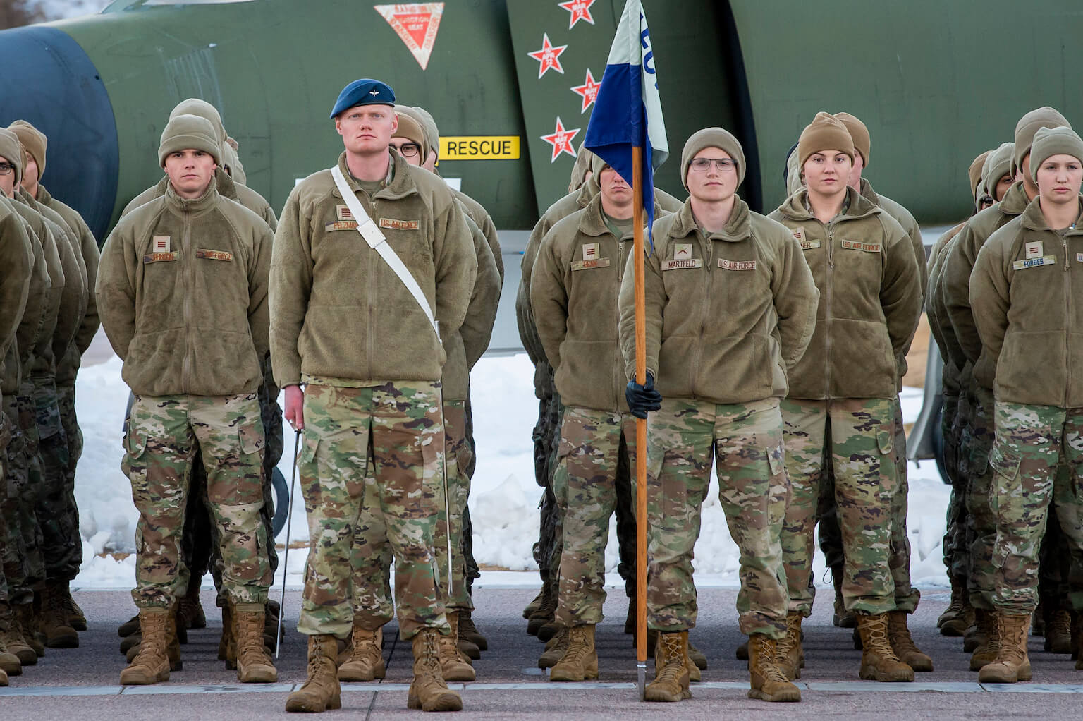 Cadets in line