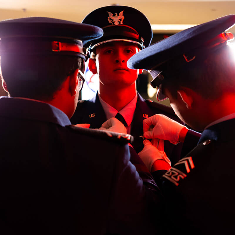 Cadets during Recognition & Promotion.