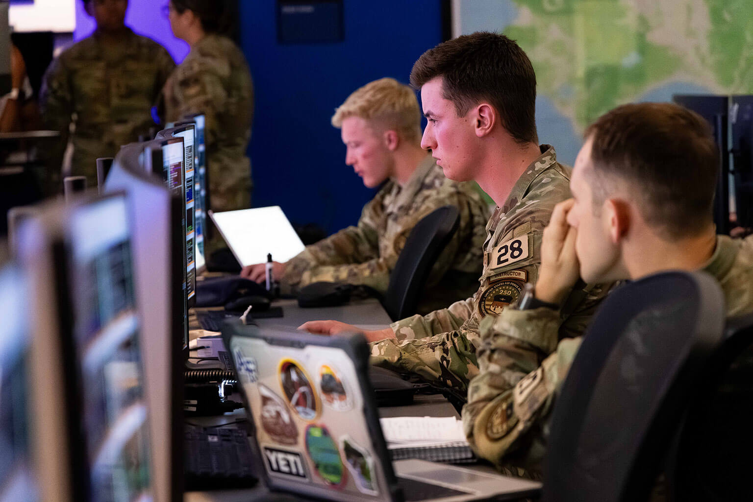 U.S. Air Force Academy cadets participate in the Validation Exercise at the Academy in Colorado Springs, Colo., Sept. 18, 2026. The exercise incorporates air, ground, cyber and space operations, giving cadets opportunities to apply their education and training in a military environment. (U.S. Air Force photo by Trevor Cokley)
