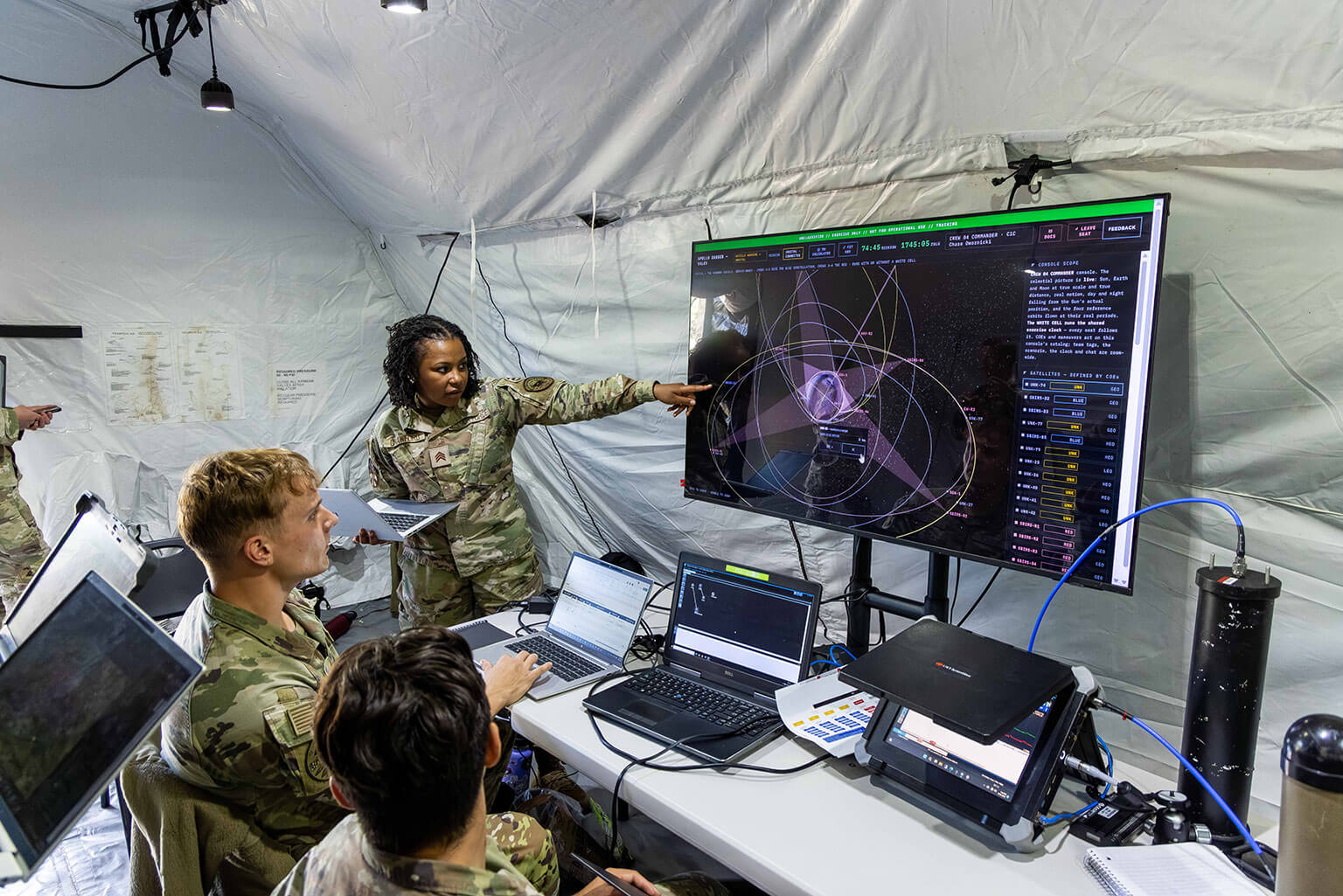 U.S. Air Force Academy cadets participate in the Validation Exercise at the Academy, Colo., Sep. 18, 2026. The 2026 VALEX incorporated cyber and space operations in addition to air and ground operations, giving cadets opportunities to apply their education and training in a military environment. (U.S. Air Force photo by Trevor Cokley)