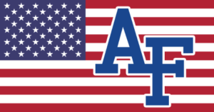 AF logo over US Flag