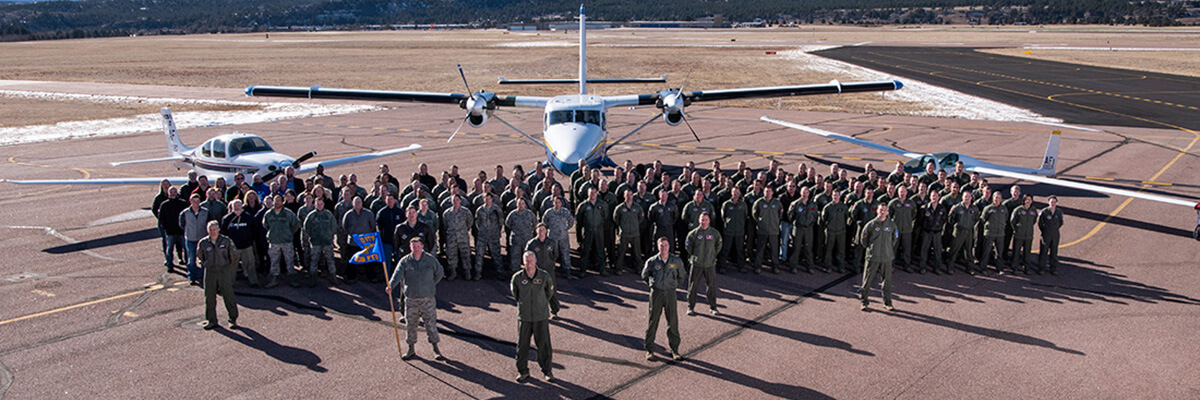 The 306th training wing on the Davis Airfield.