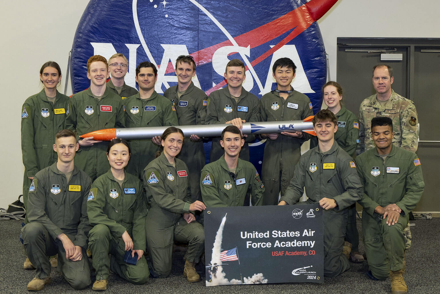 Academy Cadets participate in the 2024 NASA Student Compition.