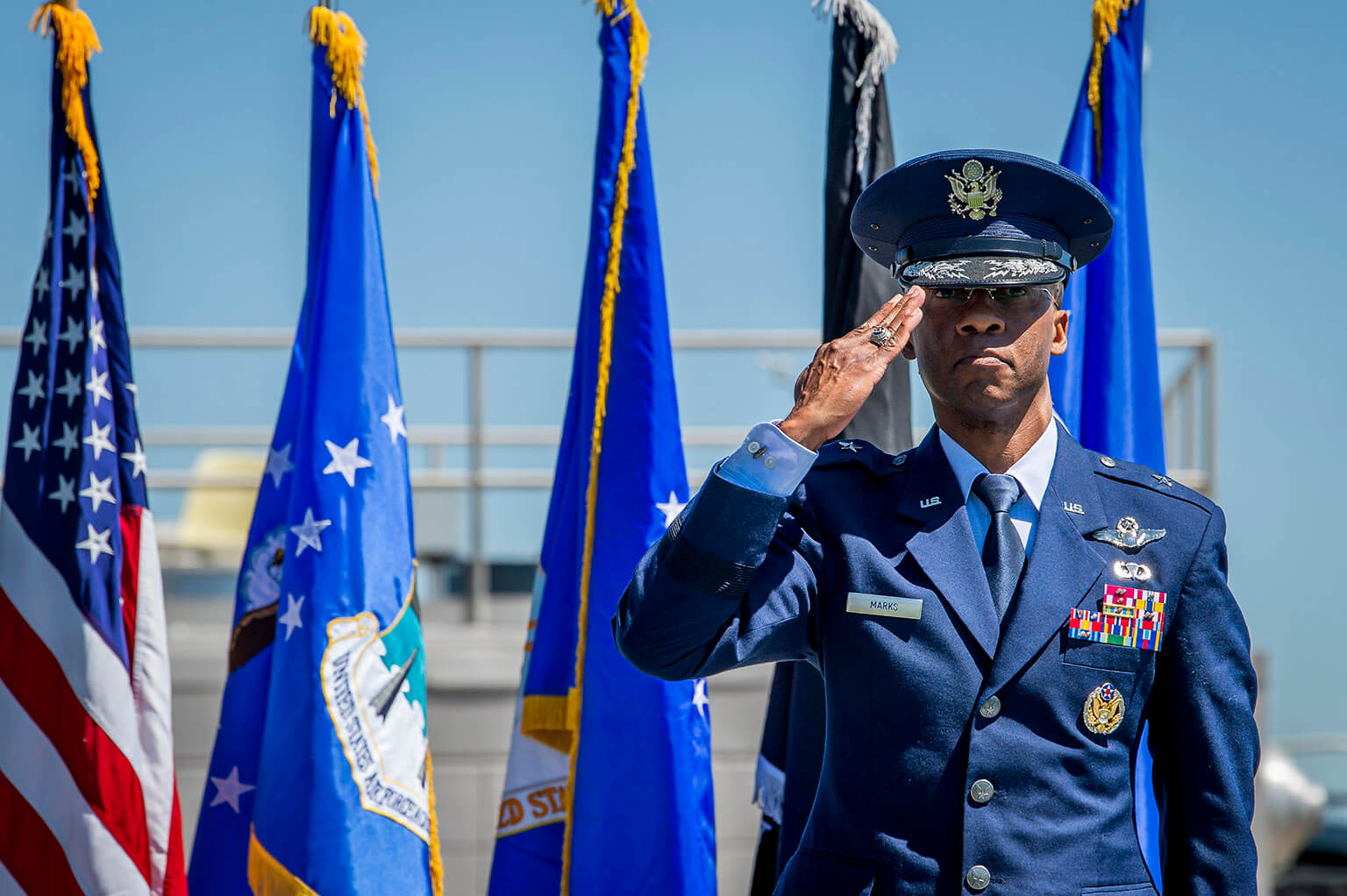 Brig. Gen. Gavin Marks accepts command