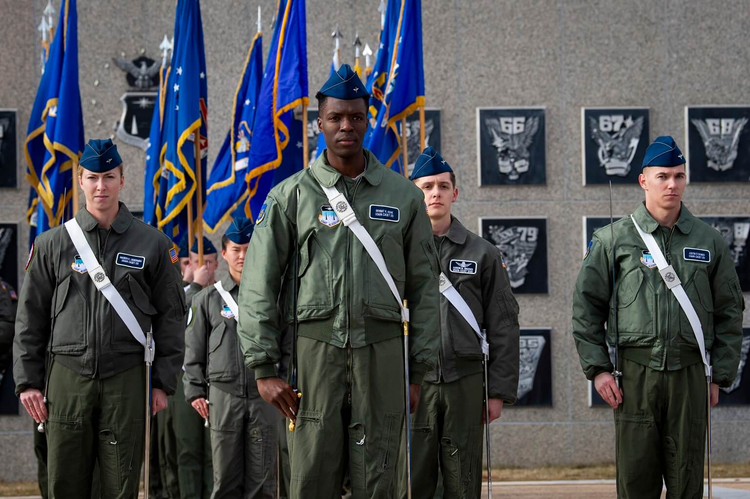 Cadets at Change of Command ceremony