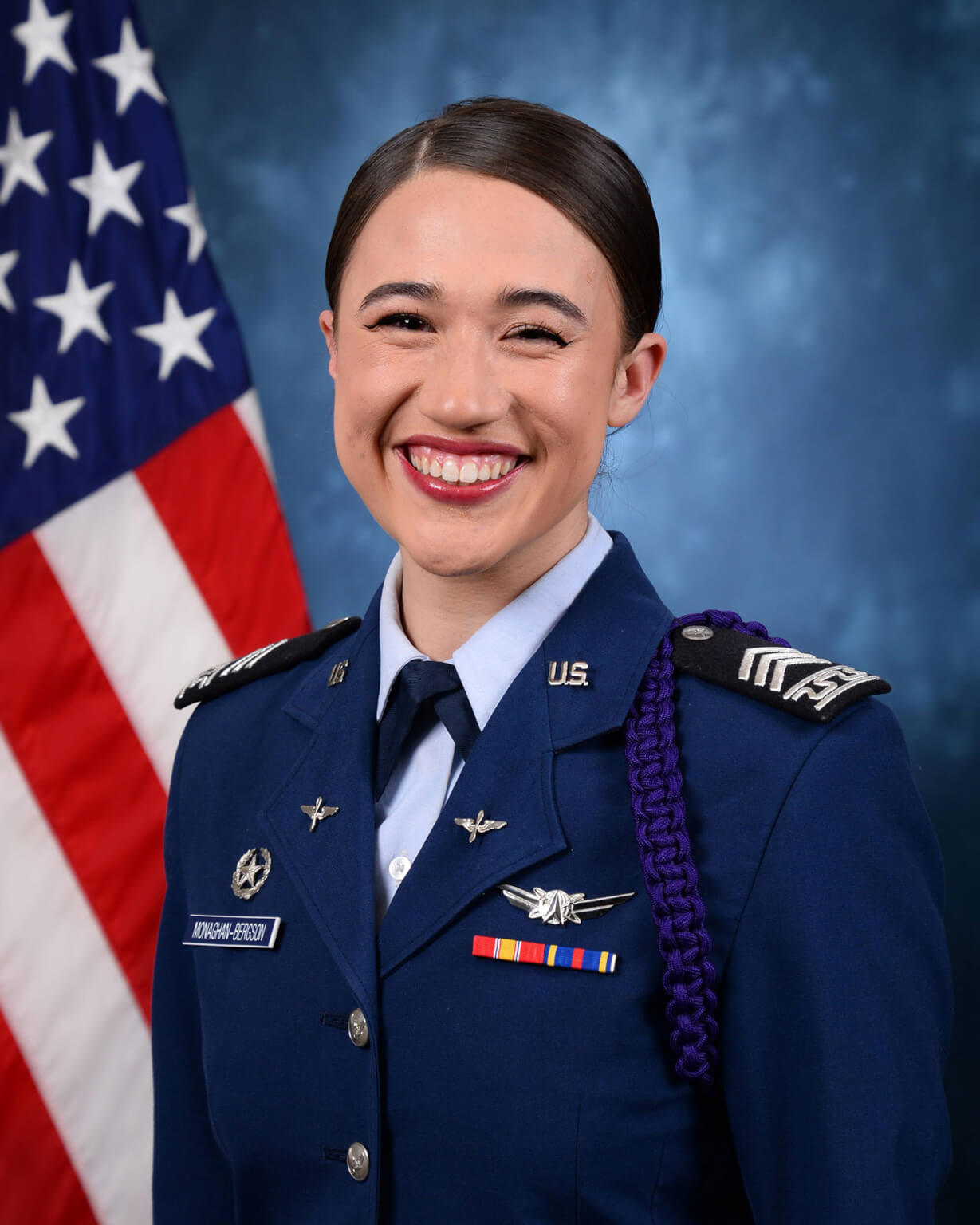 Cadet 2nd Class Kelsey Monaghan-Bergson, a junior at the U.S. Air Force Academy.
