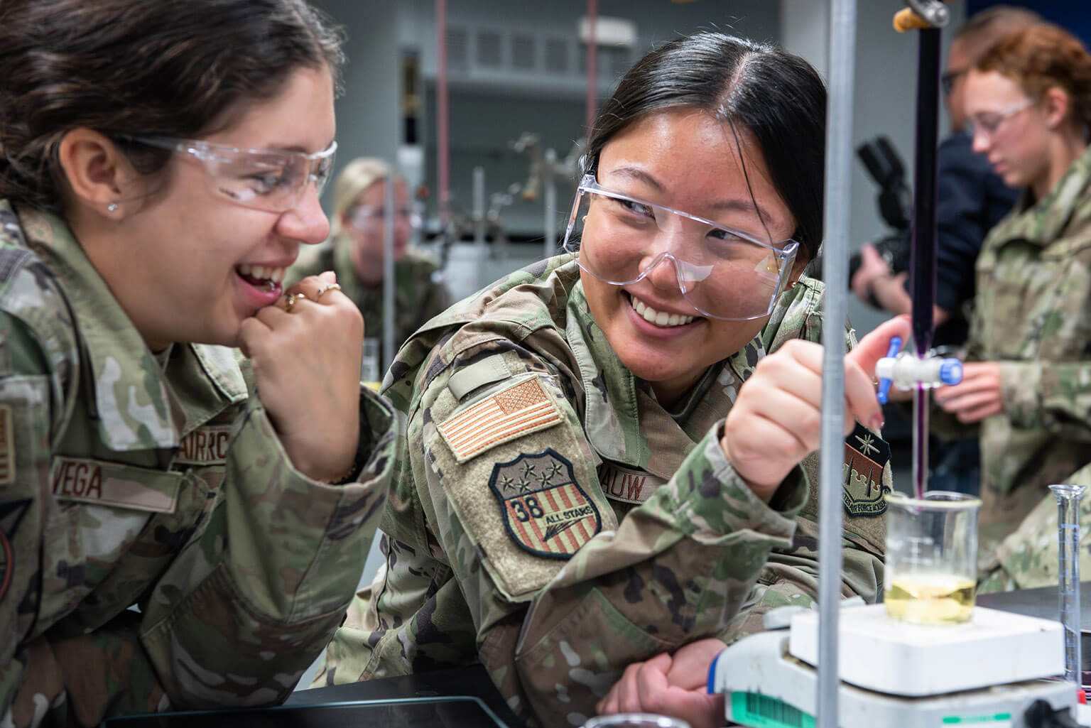Cadets in lab
