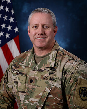 Official photo of Lieutenant Colonel James Cutchin