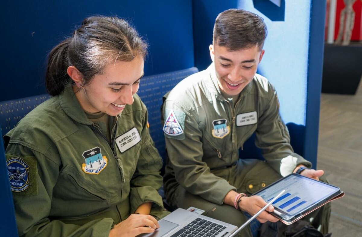 cadets doing coursework