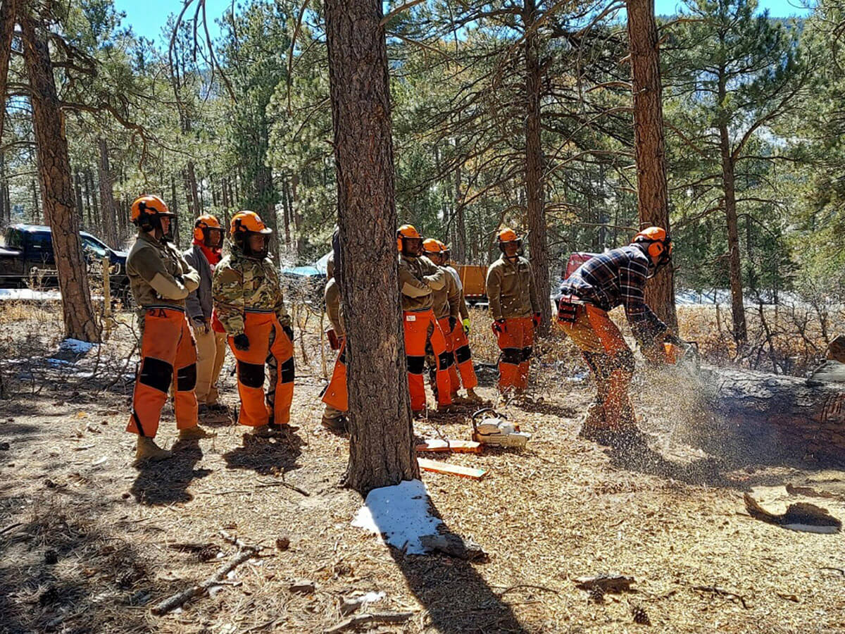 Cadets in Disaster Training