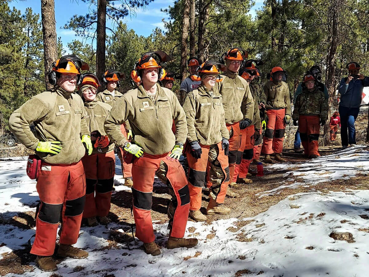 Cadets in Disaster Training