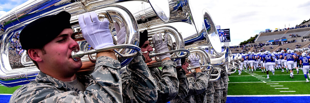 Image of the Drum and Bugle Corps.
