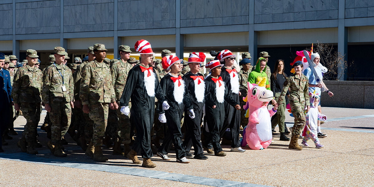 Halloween parade on Terrazzo