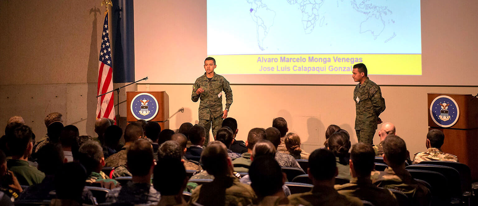 Cadets presenting in Foreign Area Studies