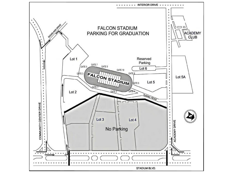 Image showing parking at Falcon Stadium.