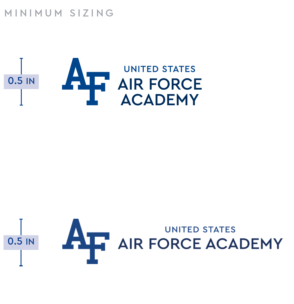 Horizontal Wordmark Sizing