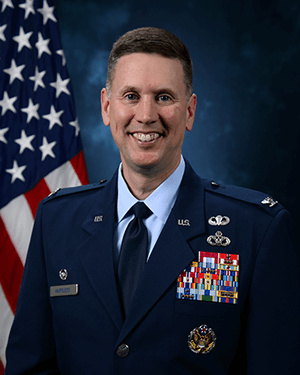 Official photo of Col. Hartless (10 ABW)