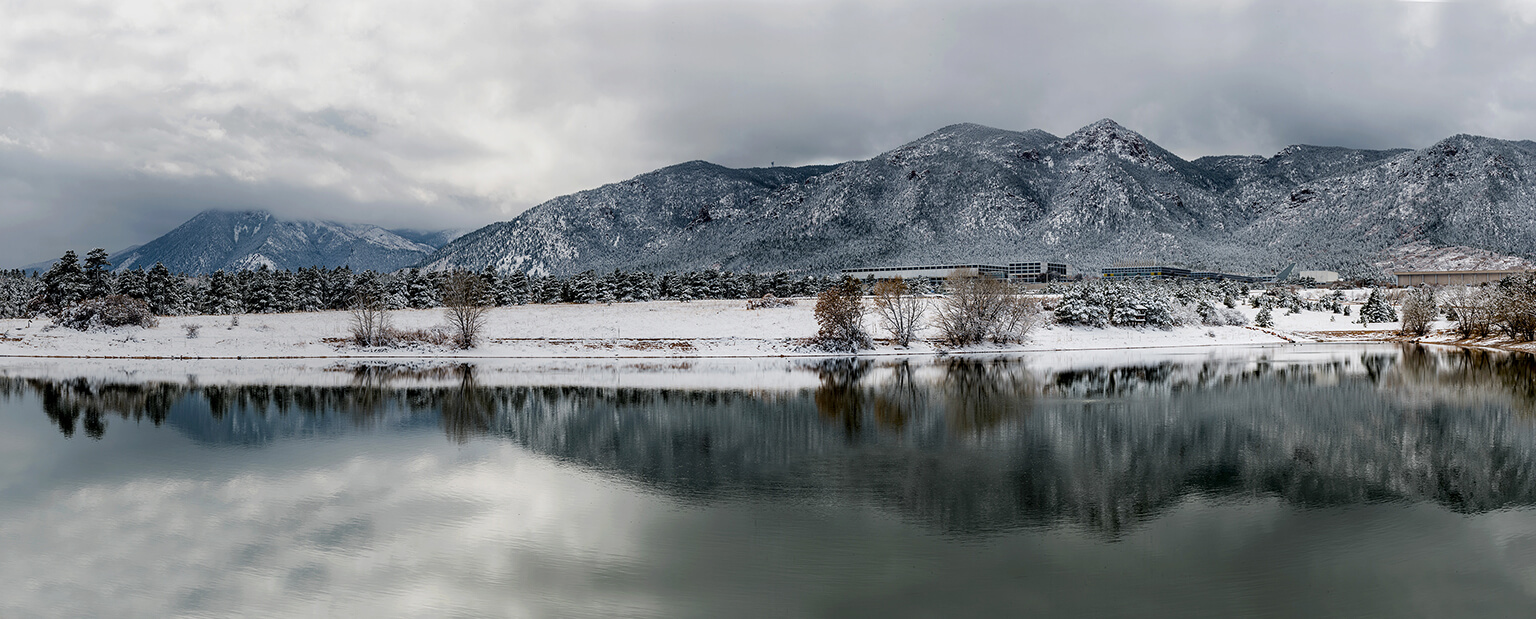 Air Force Academy in winter