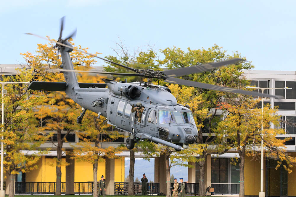 helicopter at Academy