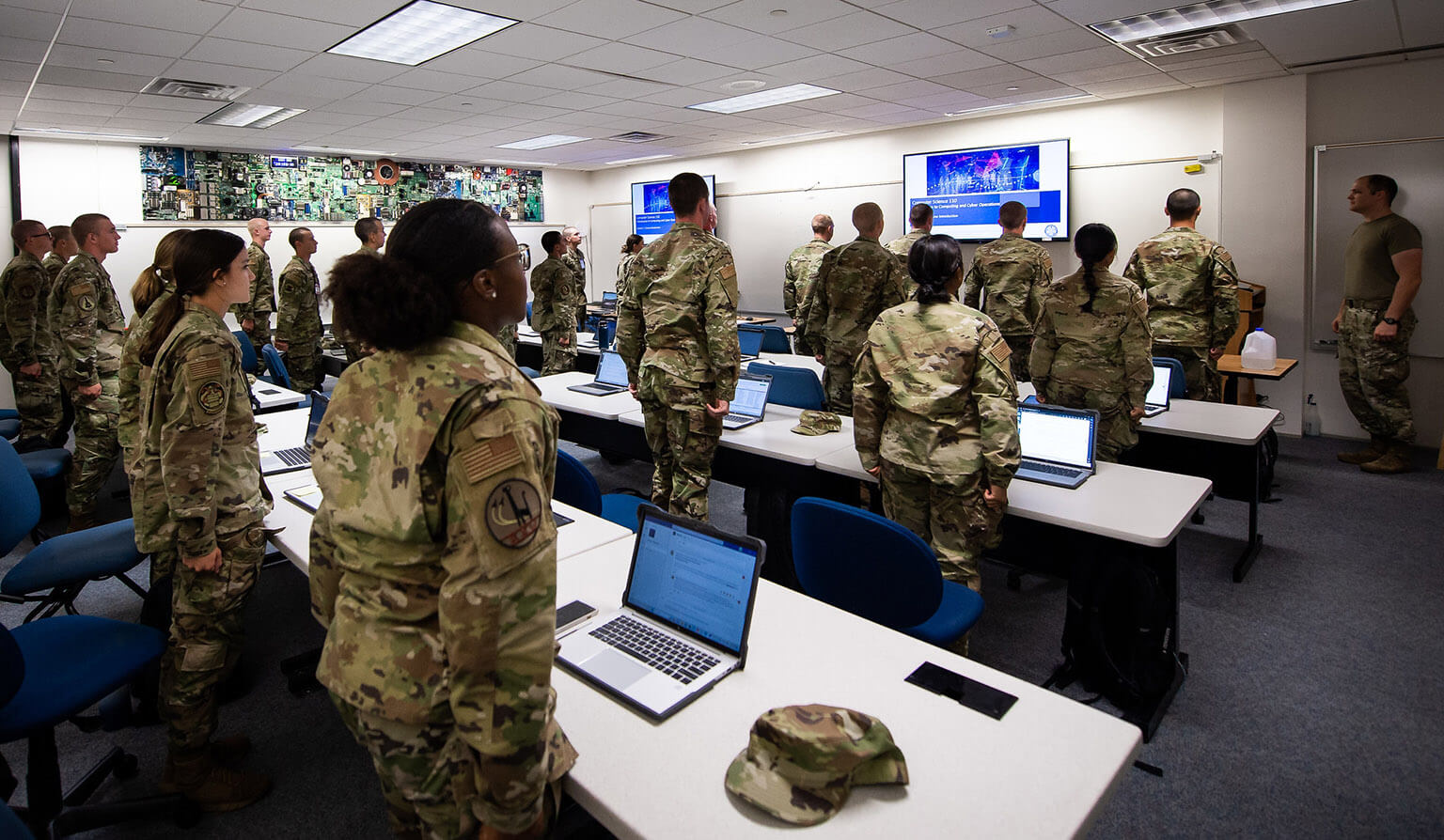 cadets in classroom