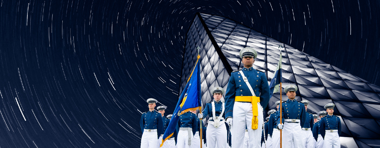 NCLS Header - cadets in front of Polaris Hall