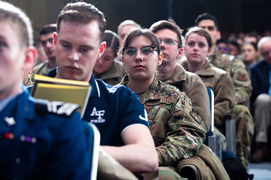 NCLS 2023 cadets in audience