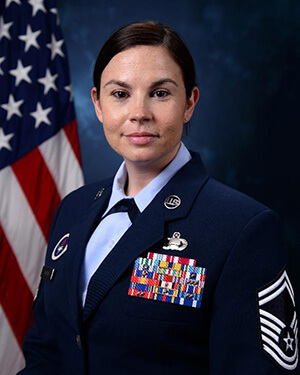 Official photo of SMSgt Garcia (CCLD)